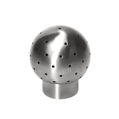 Bola de pulverización fija de 360 ​​grados para soldadura de acero inoxidable sanitario