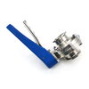 Clamp de acero inoxidable Válvula de mariposa TC End 